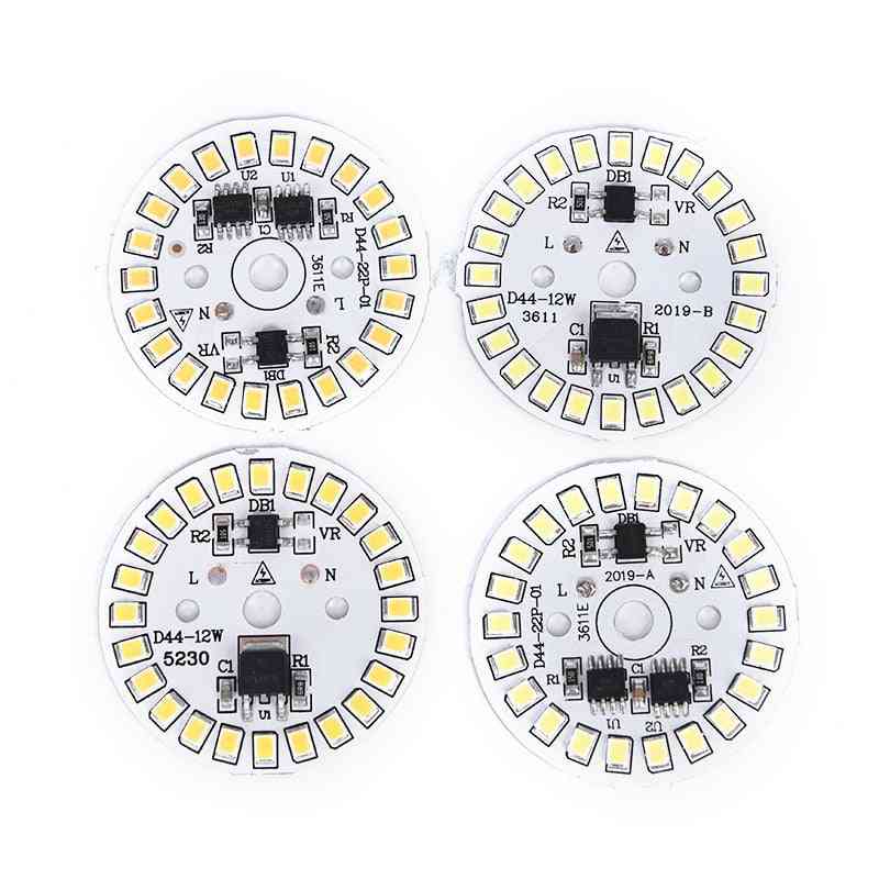 Cirkulært modul lyskildeplade til pære lys, led pære patch lampe, smd plade - 3w varm hvid