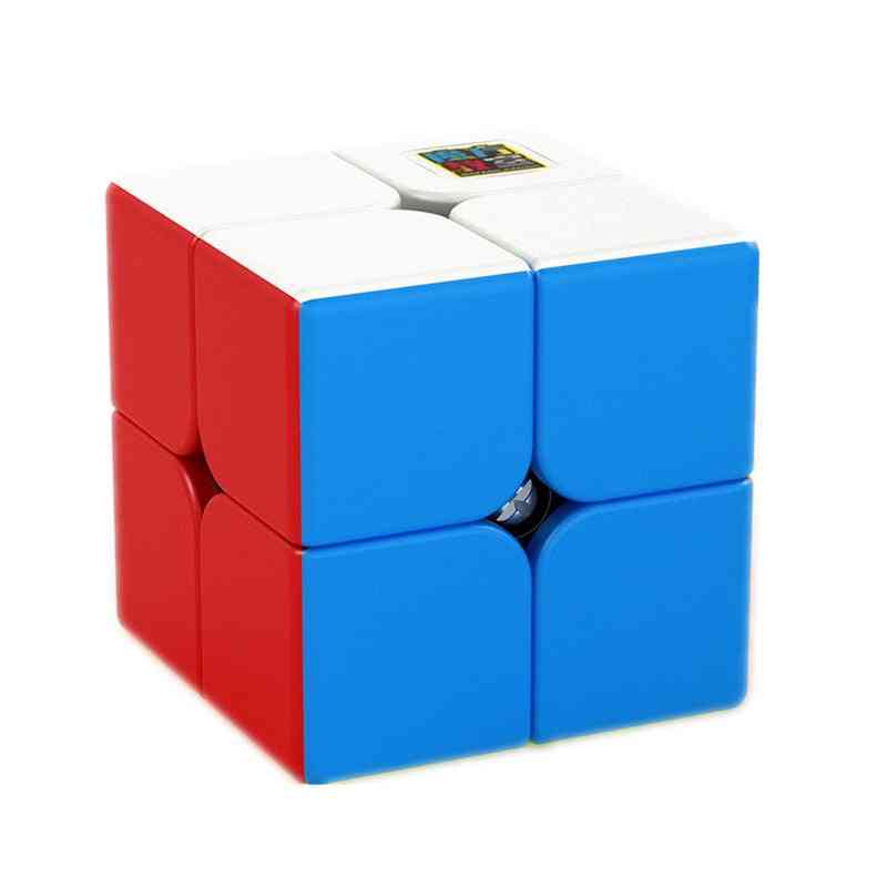 Moyu meilong mini kieszonkowa kostka prędkość 2x2 magia zawód puzzle kostka-edukacja dzieci do gier zabawki prezent - jak pokazano-10