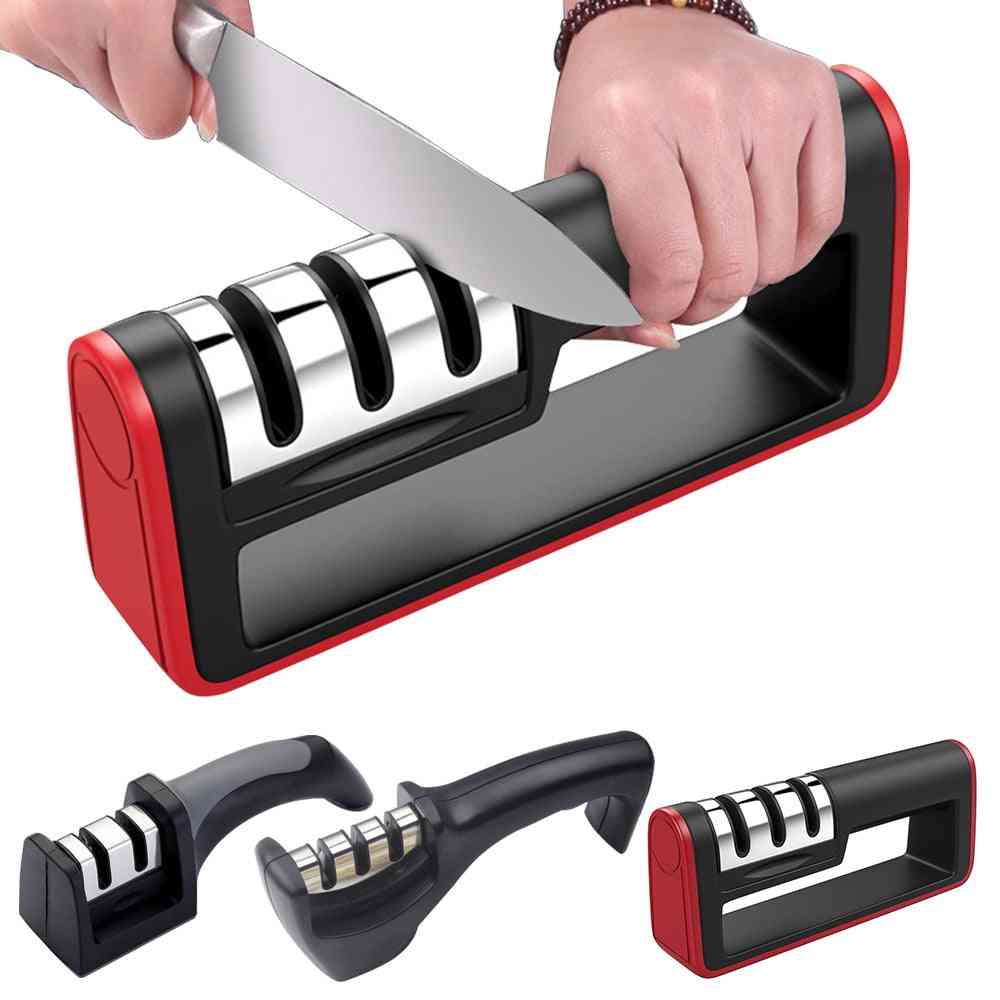Professional Diamond Quick 3 Stages Knife Sharpening Tools, Sharpener Stone