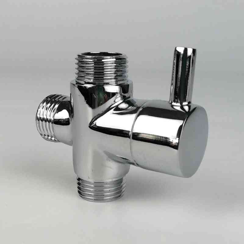 Brass Faucet Adapter, Chrome Plated - Tap For Bathroom Shower Accessories