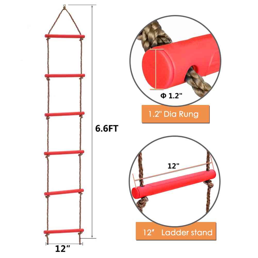 Abrasion Resistant Pp Bars & Rope - Climbing Ladder For