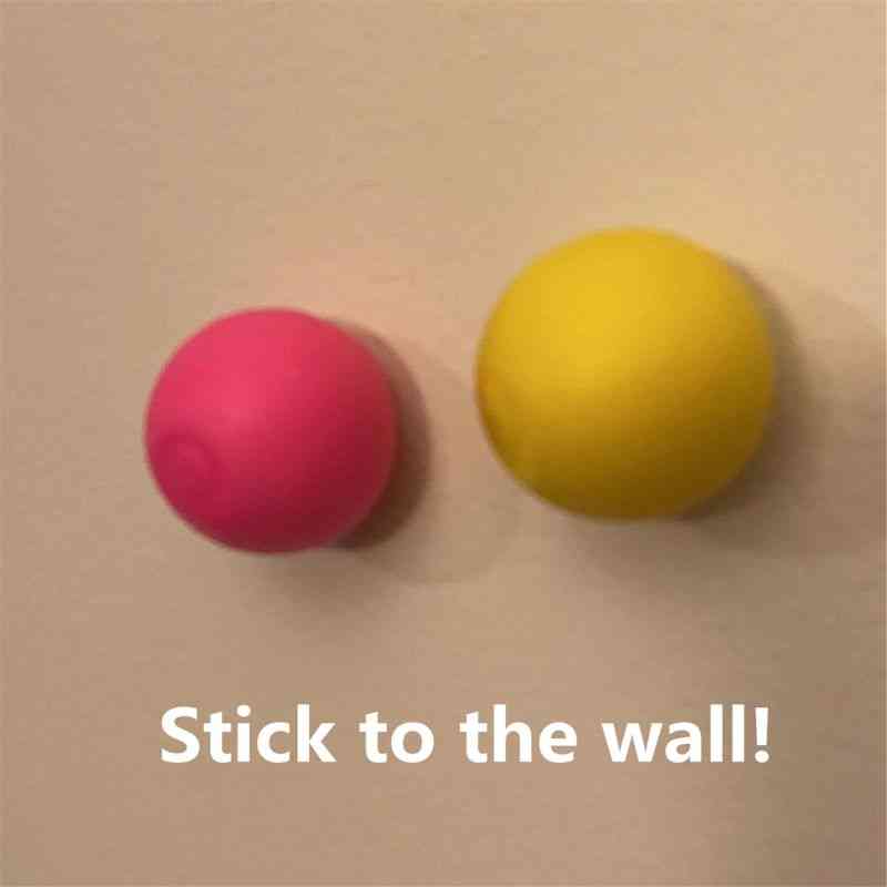 Dekompresia na stenu lepiaca sacia hračka na squashovú guľu - lepkavý terč, úlovok, hod, lopta, deti