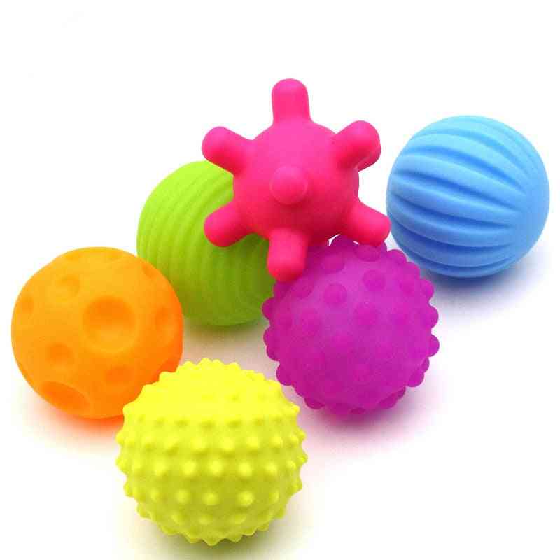 Juguete de goma sensorial de la mano de la bola de los niños, juguetes táctiles texturizados de los sentidos táctiles múltiples bolas suaves del masaje del entrenamiento del bebé - 2pcs137