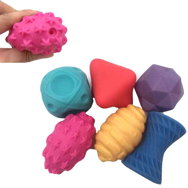 Børn bold hånd sensorisk gummi legetøj, struktureret multi taktile sanser berørings legetøj baby træning massage bløde bolde - 2stk137