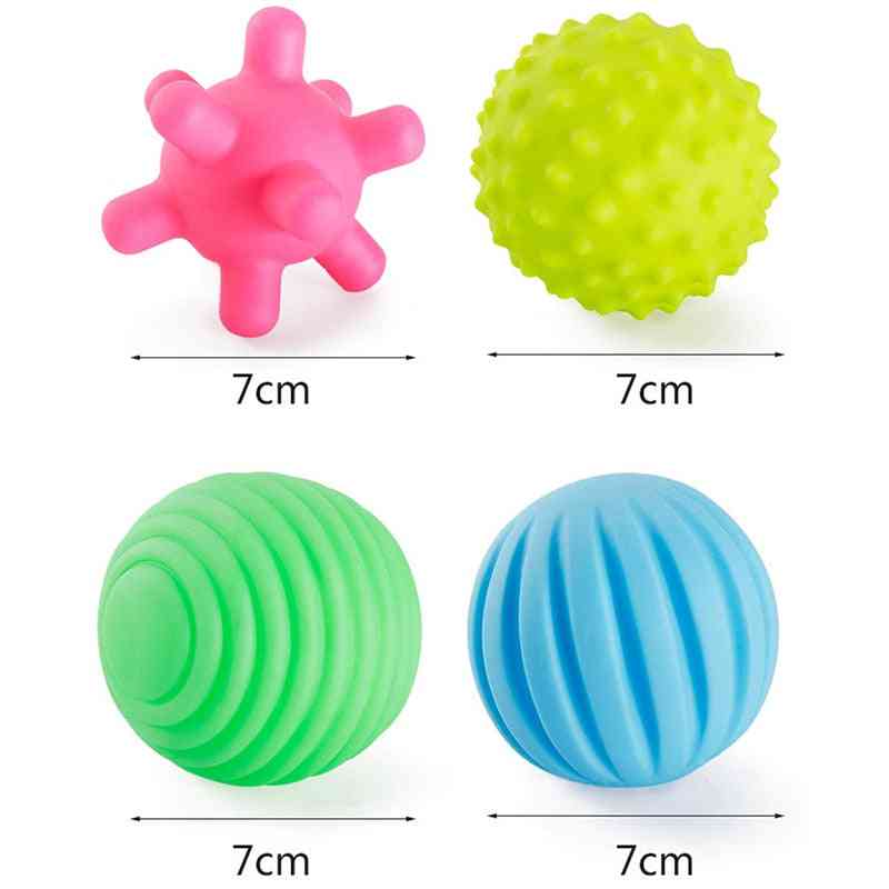 Børn bold hånd sensorisk gummi legetøj, struktureret multi taktile sanser berørings legetøj baby træning massage bløde bolde - 2stk137