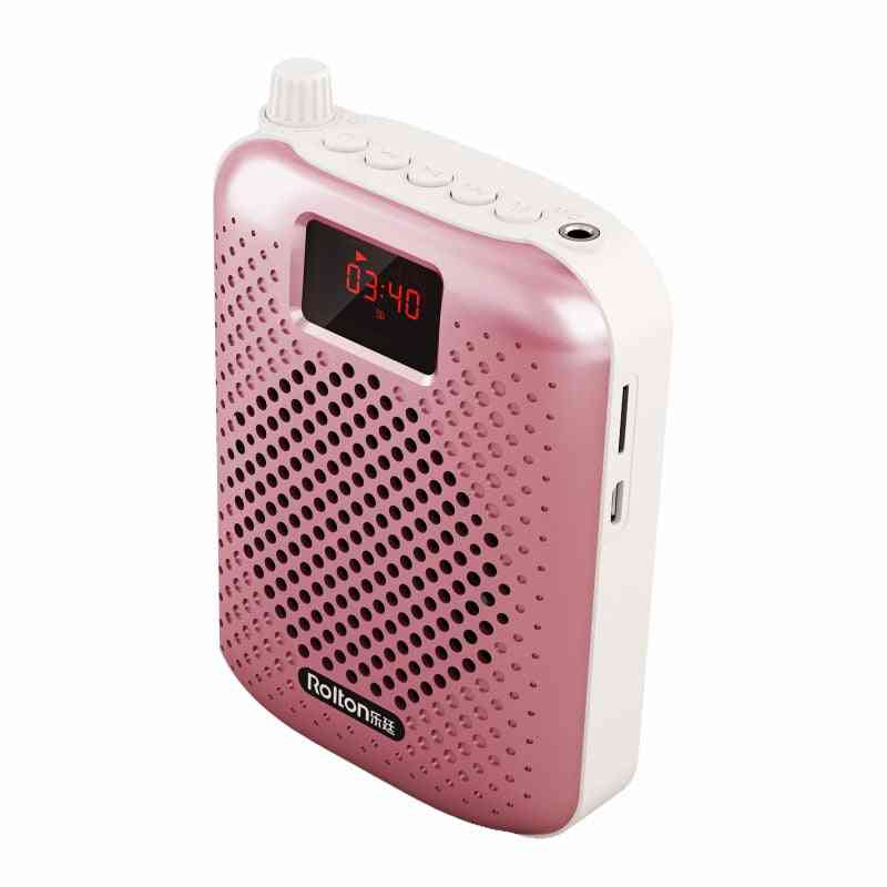 K500 microphone haut-parleur bluetooth - couplage automatique portable USB charge amplificateur vocal mégaphone haut-parleur pour l'enseignement - 01