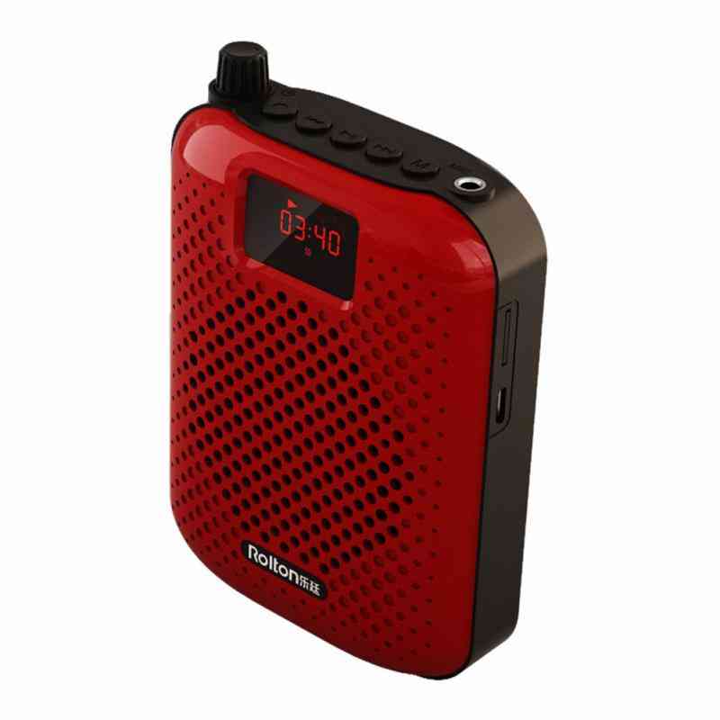 K500 Mikrofon Bluetooth-Lautsprecher - tragbarer automatischer Pairing-Sprachverstärker Megaphon-Lautsprecher USB-Aufladung für Unterrichtsunterricht - schwarz