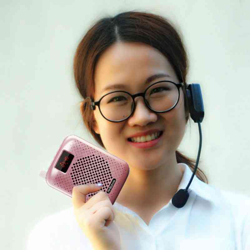 K500 Mikrofon Bluetooth-Lautsprecher - tragbarer automatischer Pairing-Sprachverstärker Megaphon-Lautsprecher USB-Aufladung für Unterrichtsunterricht - schwarz