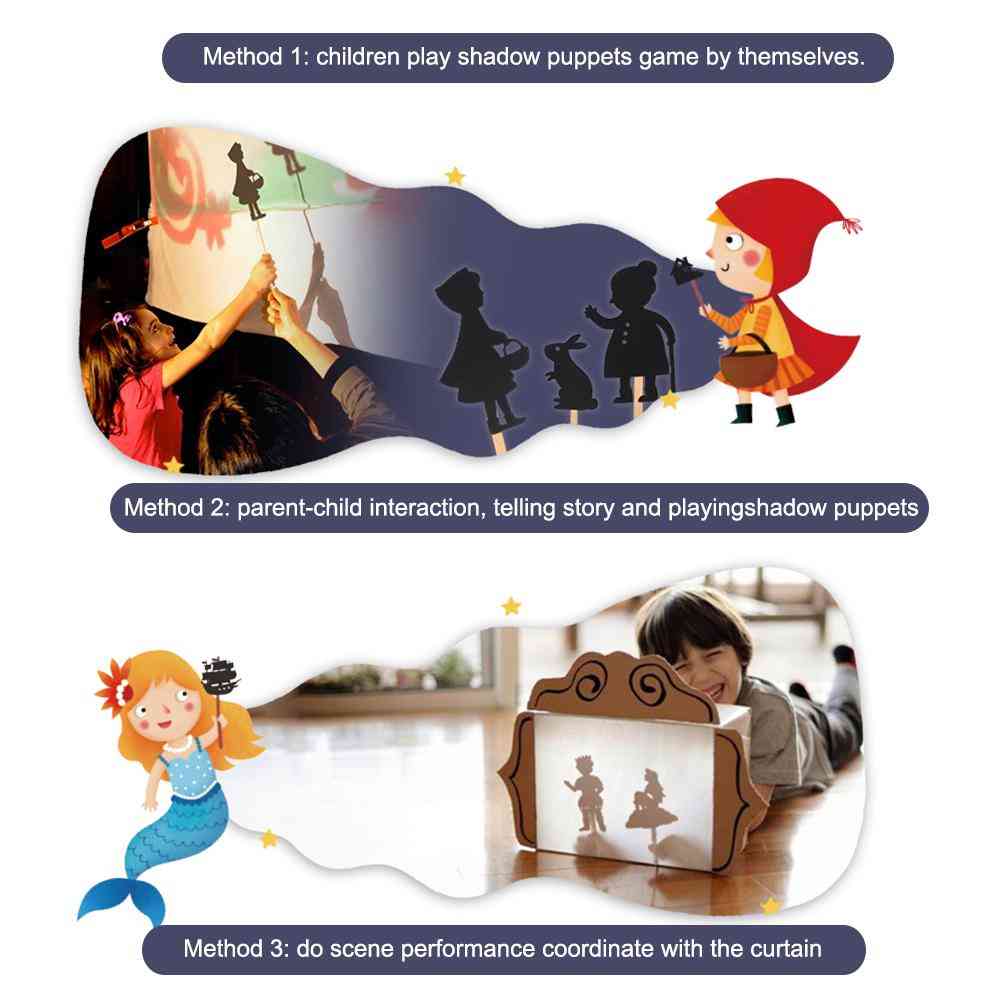 Children Shadow Puppets Toy - Interesting Educational Silhouette, Parent-child Interaction Cognition Game
