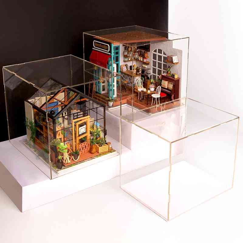 קופסת בית בובות - לוח אקרילי לחדר תצוגה - dg01z