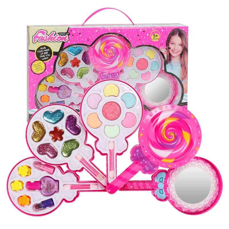 Prinsesse makeup skønhedssikkerhed giftfri kit legetøj til piger, der klæder kosmetiske pige gaver - ssnh-10671b
