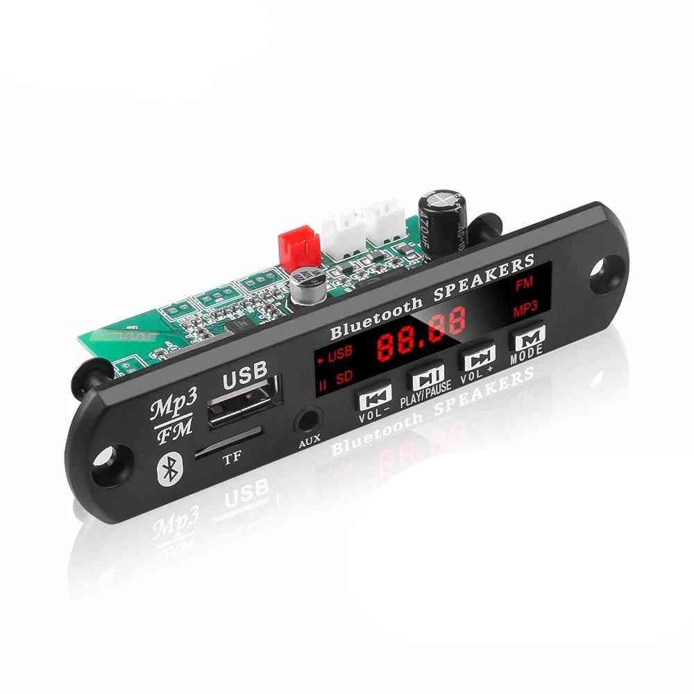 Car Audio Usb Tf Fm Radio Module, Wireless Bluetooth Decoder Board