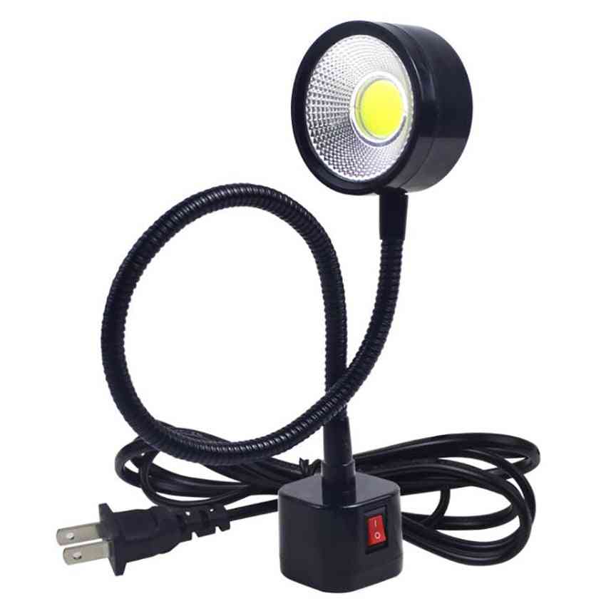 Led Work Magnetic Base Flexible Gooseneck Lamp For Lathe Milling Drill, Press Industrial Lighting And Us Plug