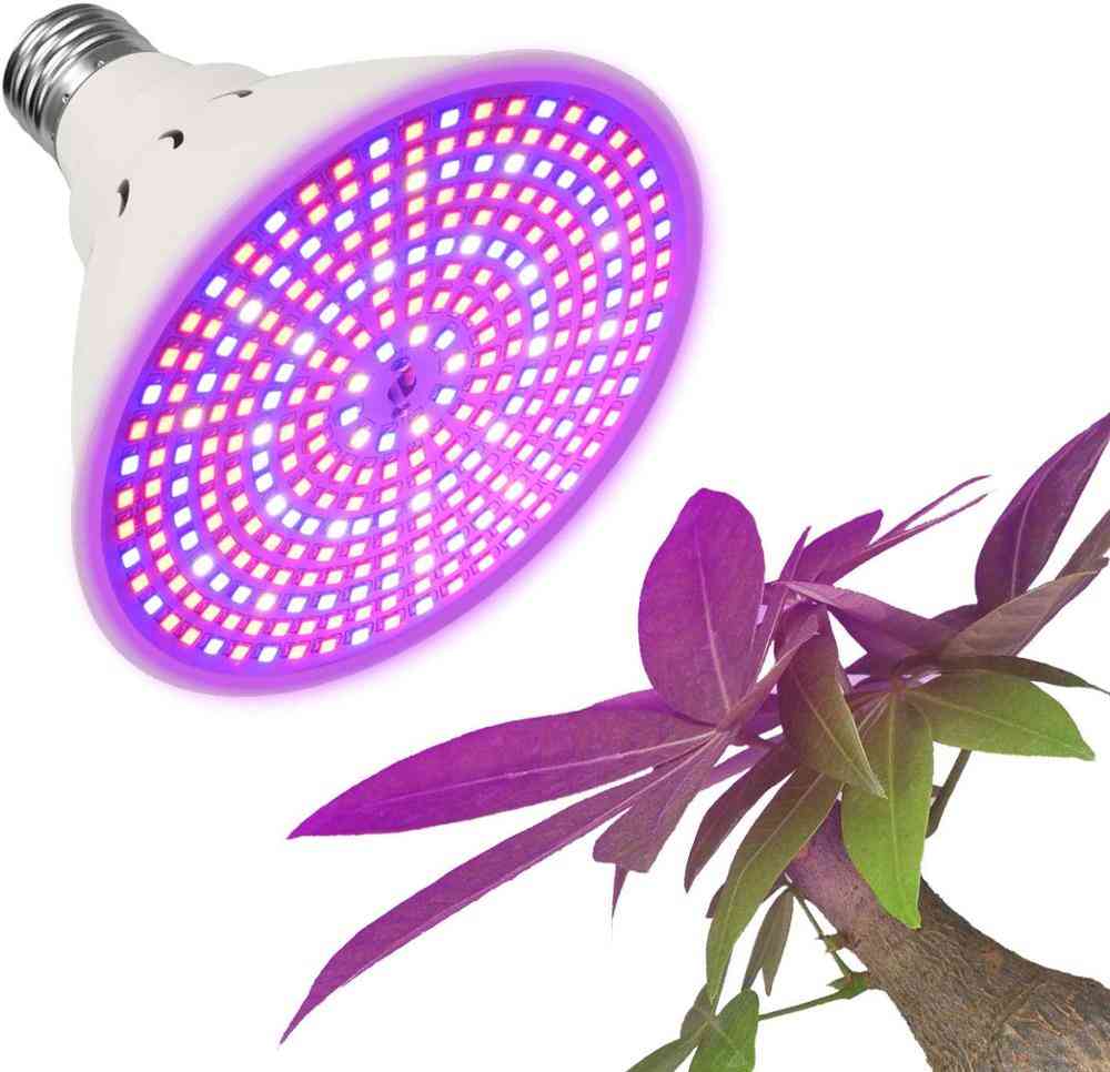 Lampadina a led per piante da interno, lampada da giardino a spettro completo decorata - 48 led 220v / e27