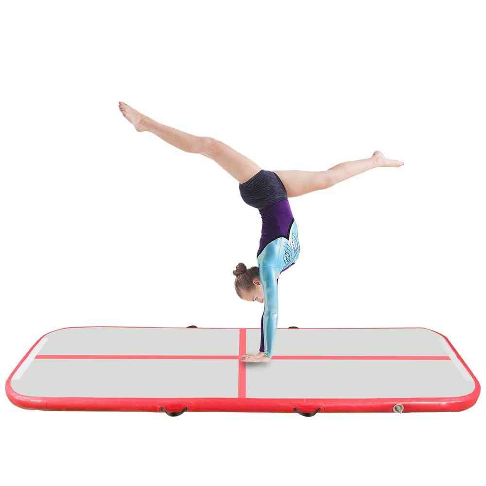 Inflatable Gymnastics Tumbling Air Track Floor Trampoline For Use Training, Cheerleading And Beach Pump