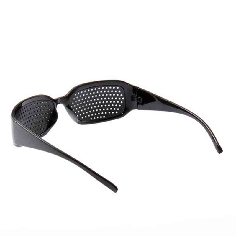 Brillen Sehkraftpflege, Übung Augenlochbrille, Anti-Müdigkeit für PC-Bildschirm Schutzbrille txtb1 (schwarz) -