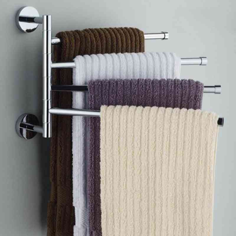 Wall-mounted Stainless Steel Rotating Rack, Towel Bar