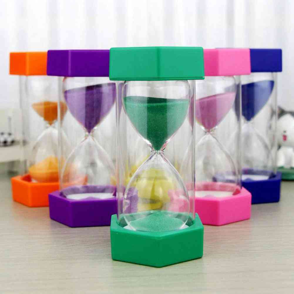 Clessidra orologio a sabbia timer da cucina gioco per bambini - giocattoli educativi per bambini - colore casuale 10 minuti