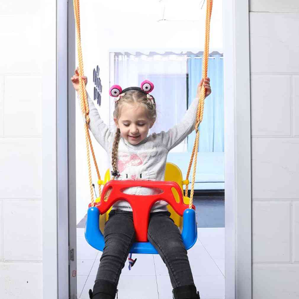 Indoor Outdoor Safe Healthy Swing For Baby Low Back Pe Plastic Basket Fun Crazy Games