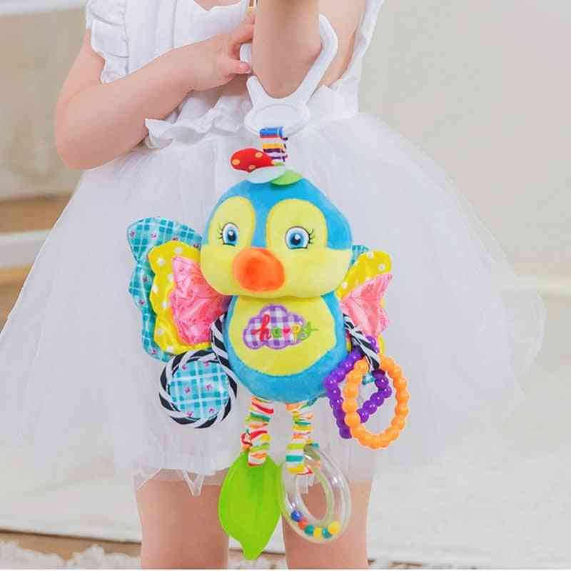 Cute Animal Design,  Hanging Bell And Teether For Crib/stroller