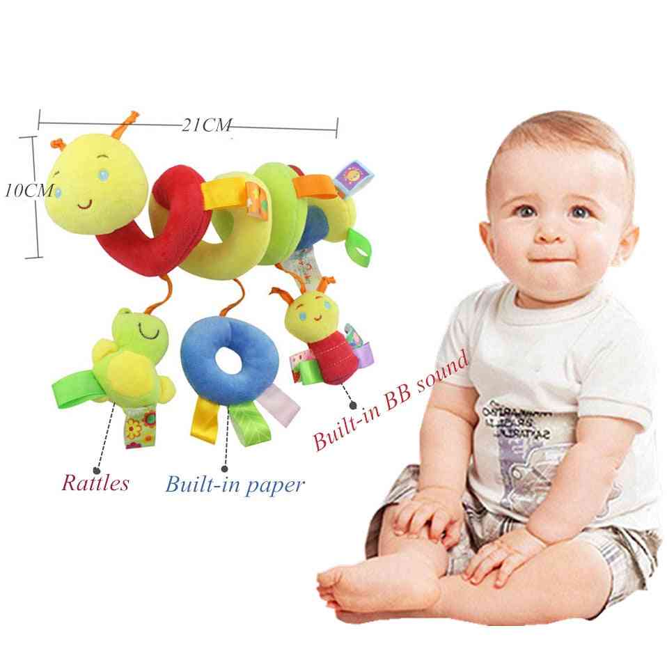 Weiches Kinderbett Bett Kinderwagen Spirale Babyspielzeug für Neugeborene Autositz pädagogische Rasseln Handtuch Babyspielzeug 0-12 Monate - ein Babyhandtuch