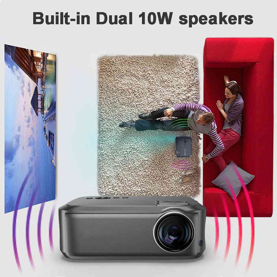 4k Full Hd,  Android 10.0, Wifi Smart Led-portable Projector