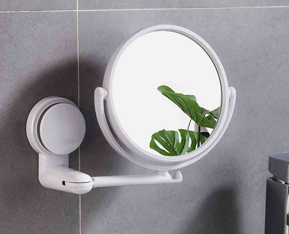 Wall Mount, Folding And Rotatable- Dual Arm Extend Makeup Mirror