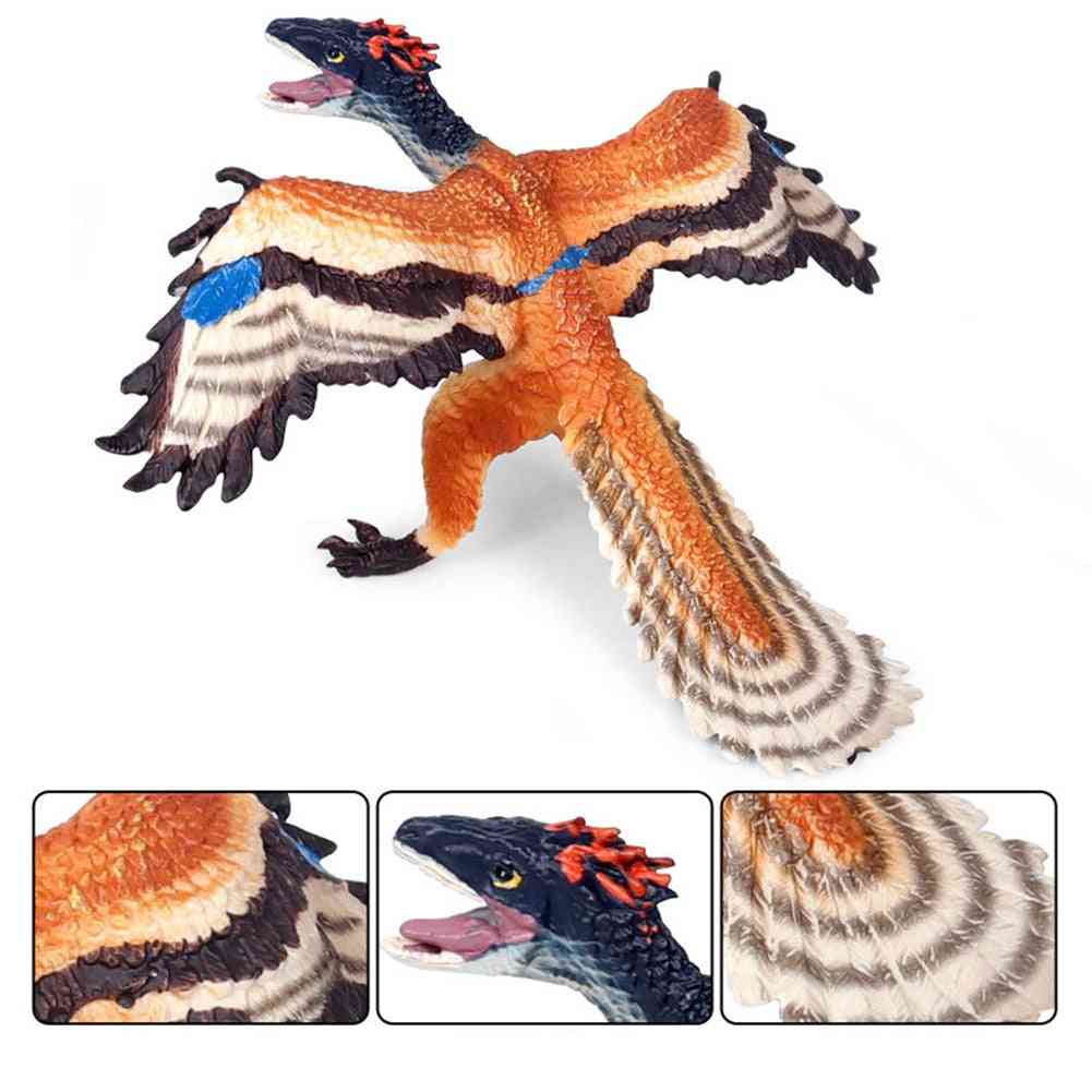 High Simulation Archaeopteryx Dinosaur Ancient Animal Model Desk Decor Kids Toy