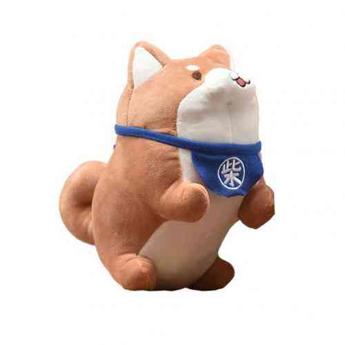 Mignon shiba inu corgi chien animal doux en peluche en peluche poupée coussin enfants jouet cadeau - 20 cm marron
