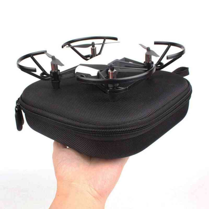 Abhu-bärbar handhållen eva förvaringsväska vattentät för dji tello handväska bärväska skyddslåda (svart)
