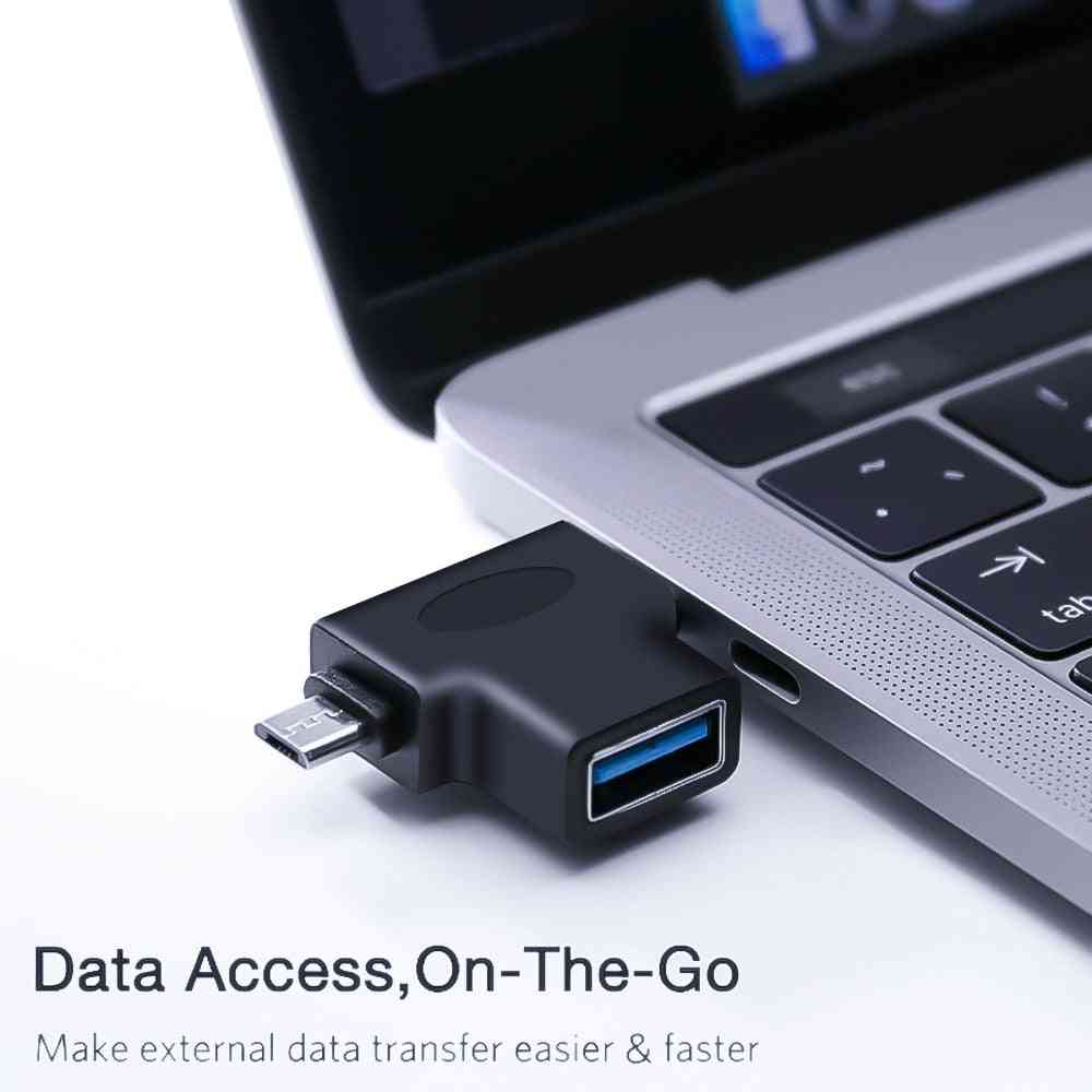 Android Otg Adapter Type-c To Usb 3.0 Female, 5p Connector Male