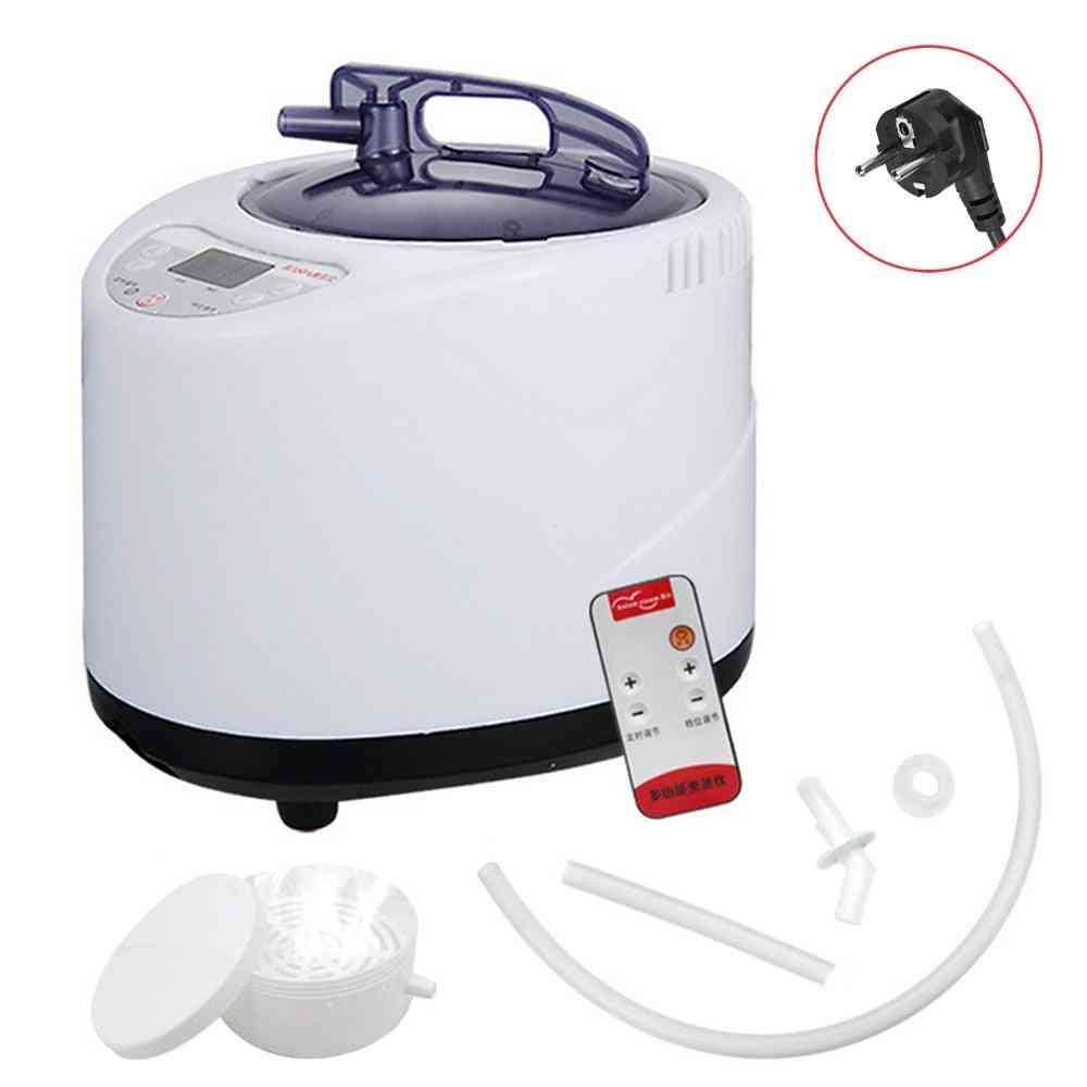 2,6L bastu ånggenerator ångkokare - spa-grytningsmaskin med fjärrkontroll för kroppsterapi lindra tryck EU-kontakt 220V