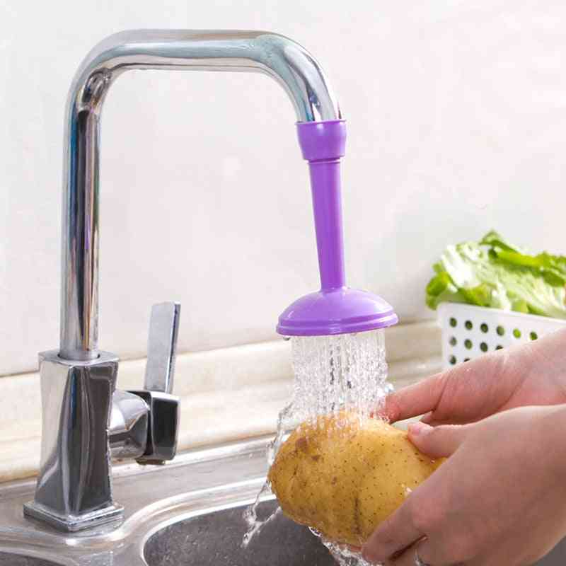 360 verstelbare flexibele keukenkraan kraan-extender kraan bespaar spatwaterdichte waterafvoer douche, hoofd waterfilter sprink