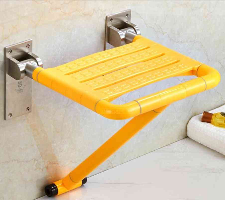 Väggmonterad duschstol med hopfällbar stol för att spara utrymme för bad