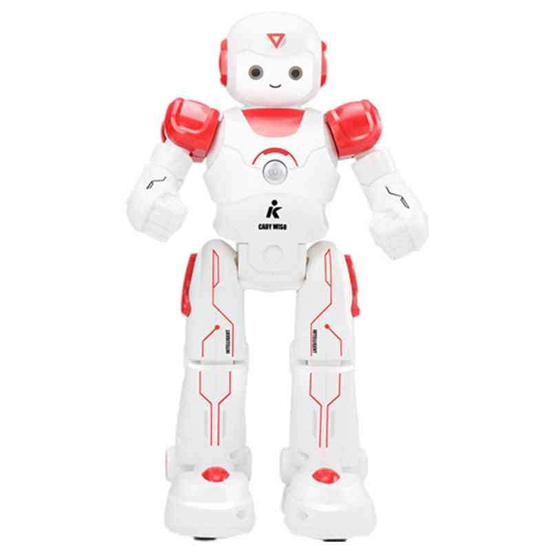 Intelligent fjernbetjening interaktiv robot med led-lys til børn - rød