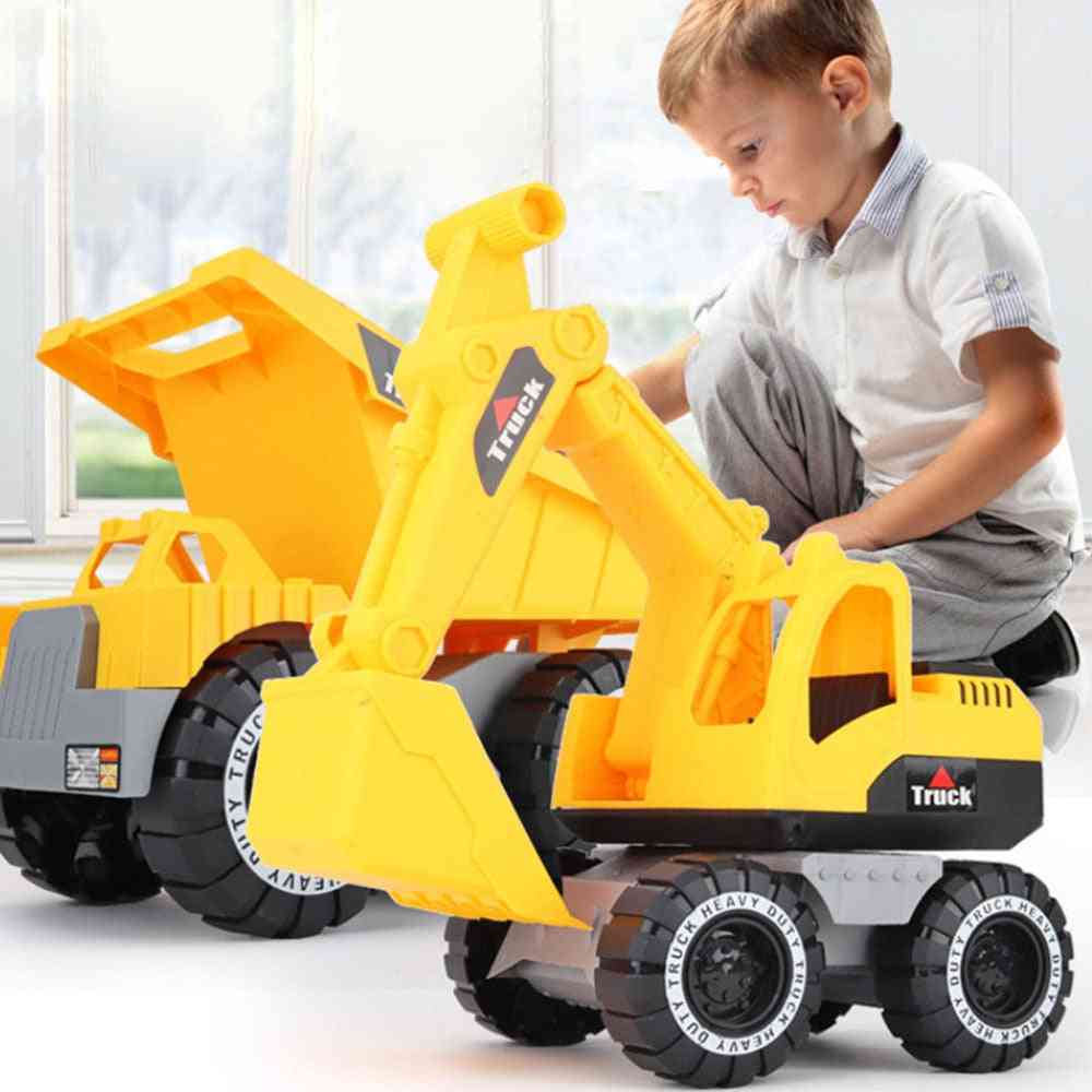Classic Simulation Engineering Car Toy Excavator, Tractor  Model