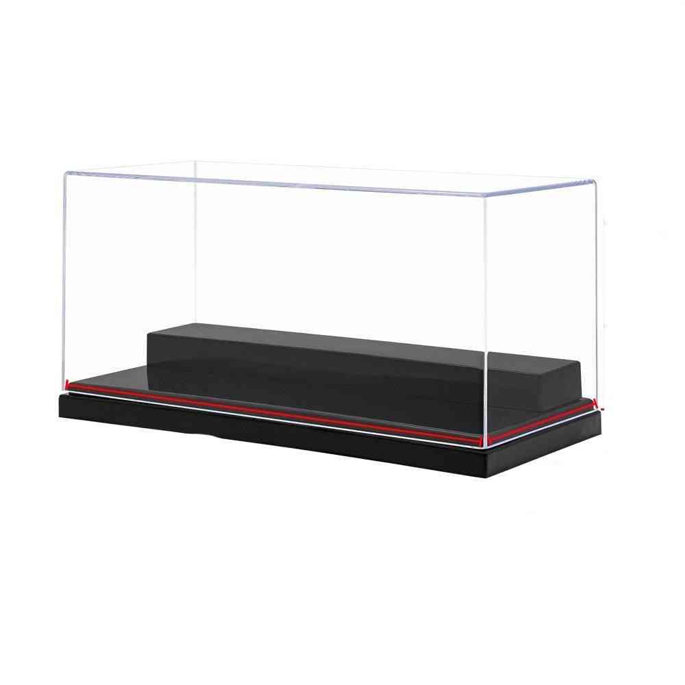 Akryl display, 2 trin kasse / kasse - udstillingsvindue støvtæt til bilmodeller