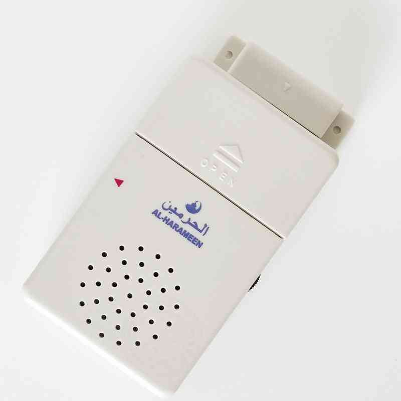 Sensor magnético da porta com alarme para família muçulmana, marca al-harameen da campainha da máquina athkar-islam-azan (branco)
