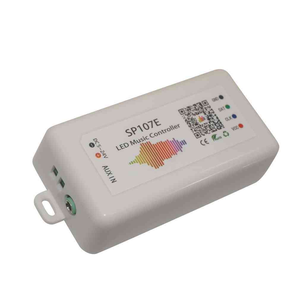 Contrôleur LED de musique Bluetooth SP107E DC5V-24V, contrôle RVB SPI par application de téléphone pour 2812 2811 1903 bande lumineuse à LED