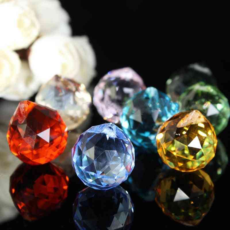 Crystal Chandelier Parts Haning Glass Prisms Rainbow Suncatcher Pendants For Light Lamp
