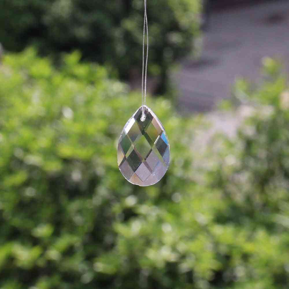 Crystal Glass, Chandelier Lamp Prism Part For Jewelry Making Pendant