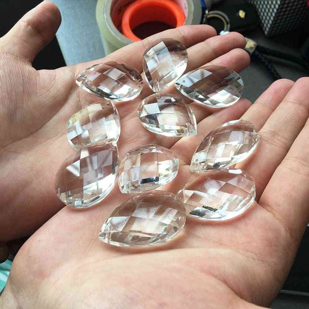 Crystal Glass, Chandelier Lamp Prism Part For Jewelry Making Pendant
