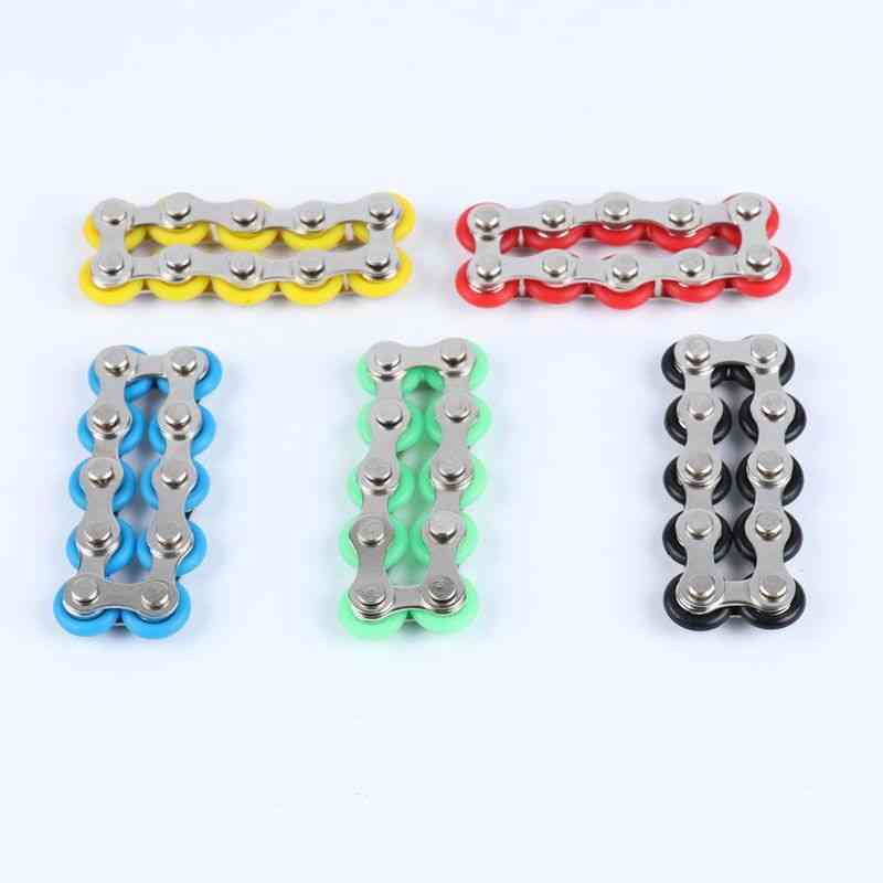 Fahrradkette zappeln Spinner Armband für Autismus und ADHS Chaney Spielzeug Anti Stressabbau für Schreibtisch - 10 Glieder