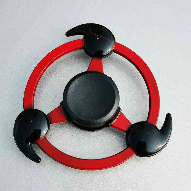 Naruto palec spinner tri cross fidget metalowa zabawka edc nadziewarka dla dziecka / dorosłych