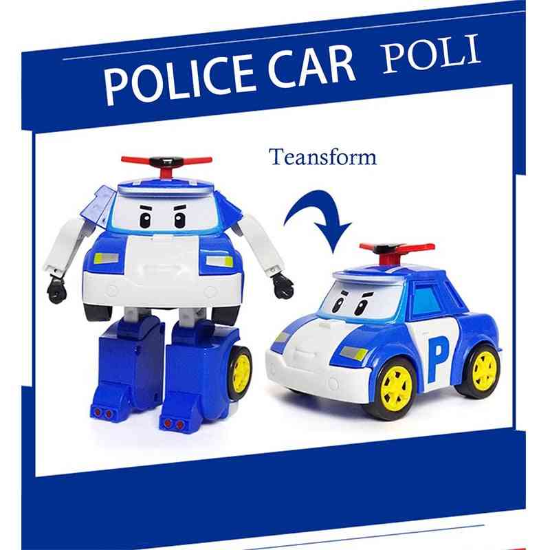 Poli bilrobot, förvandla fordonet tecknad anime actionfigur leksaker