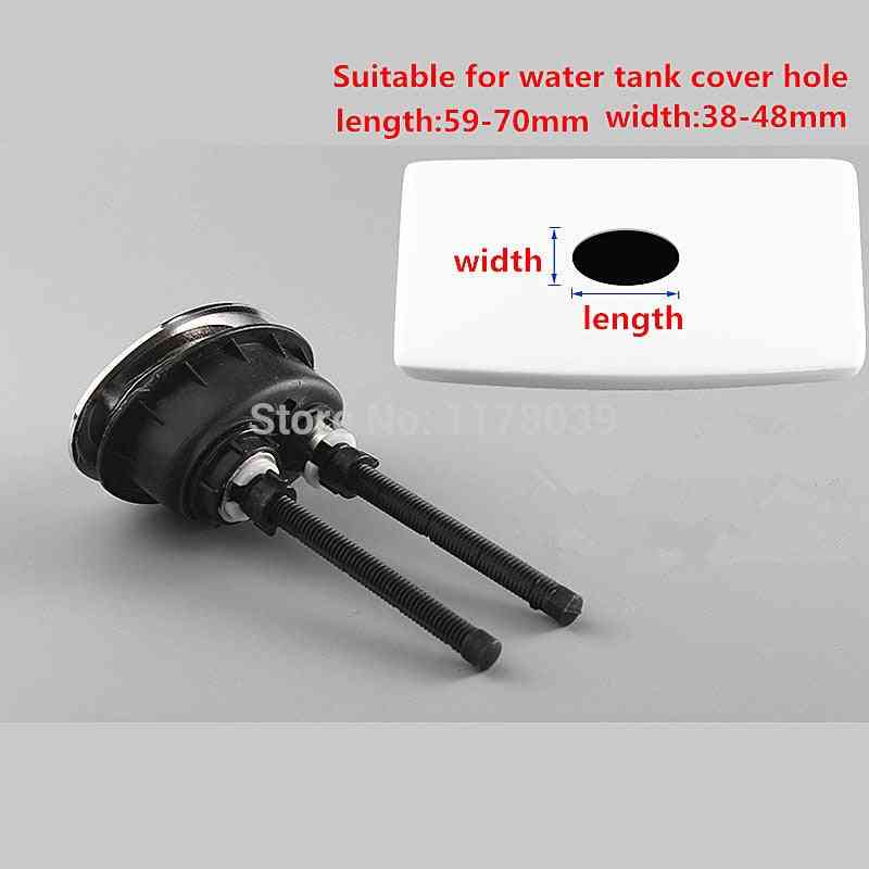 73x50mm Oval Shaped Toilet Dual Switch Push Button For Flush Tank
