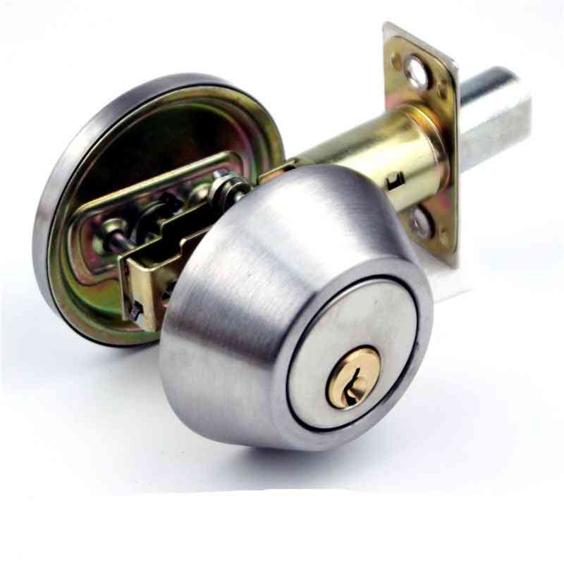 1 készlet fém belső ajtózár és kulcskerekes gömbgombok