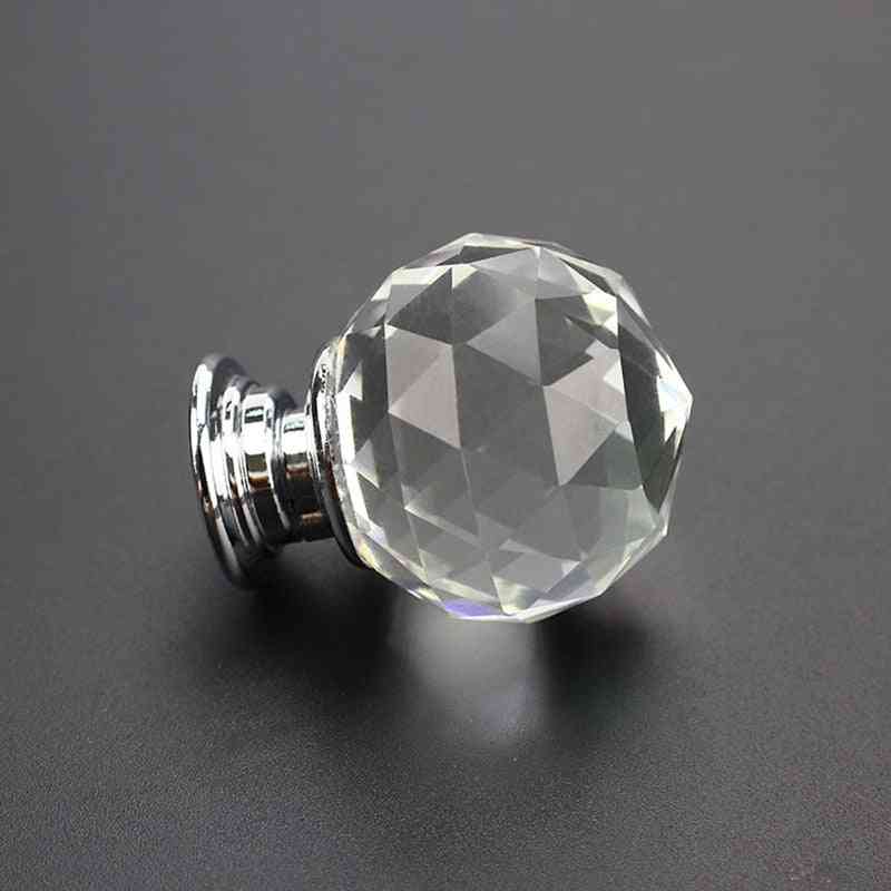 30 mm diamantformet design af krystalglasknopper - skabskuffe trækker køkkenskabsdør, garderobeskab håndtag hardware tilbehør -