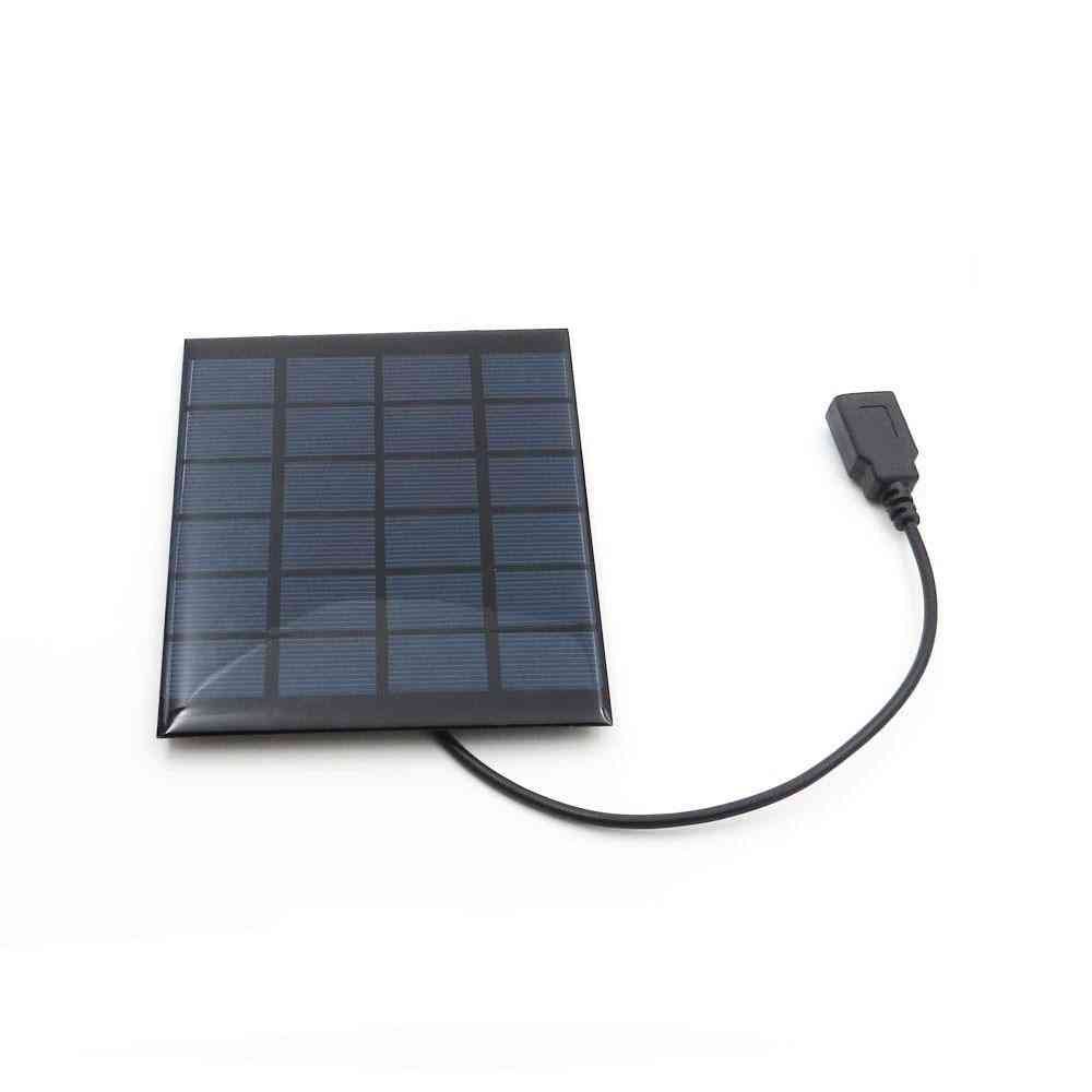 6VDC 2/3/4/5/6 W nabíječka solárního panelu, bluetooth reproduktor powerbank digitální fotoaparát 5V USB výstup solární panel 6V