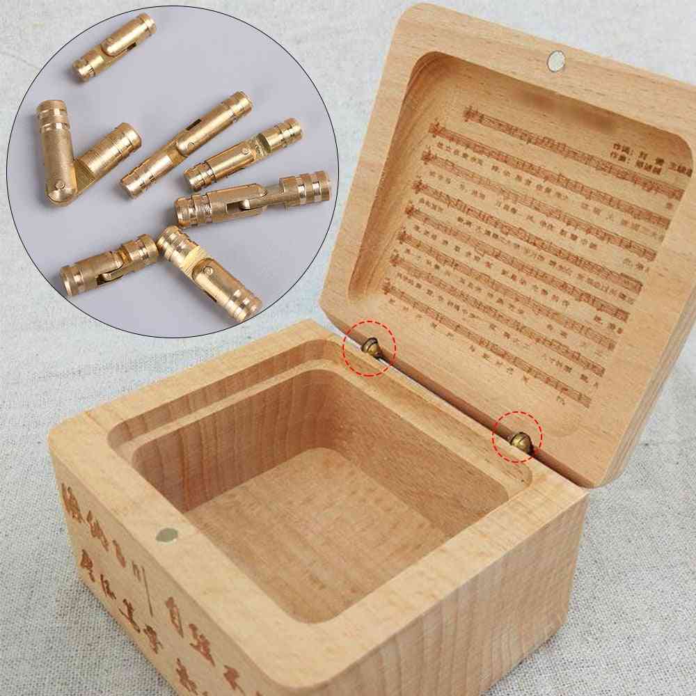 Jewelry Box Wine Wooden Case Supplies Hidden Invisible Concealed Barrel Hinge Pure Copper Furniture Hardware
